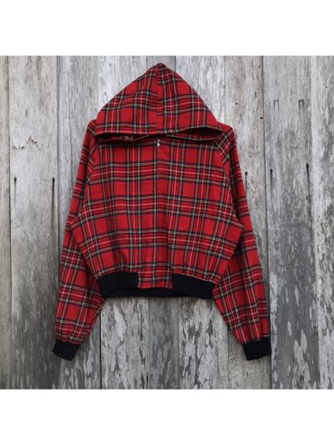 Other Designers Vintage - Vintage Indies Keep Rockin’! Punk Red Tartan Hoodie