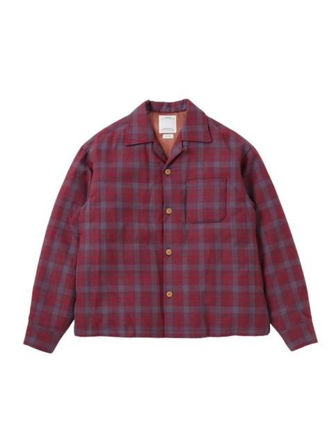 visvim KEESEY CHECK DOWN JKT RED