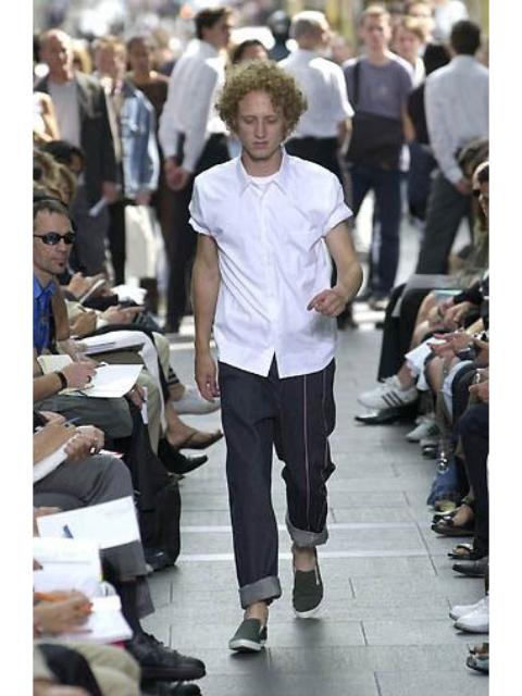 Comme des Garçons Homme Plus Comme des Garcons Homme Plus S/S'01 Pink Stripe Denim