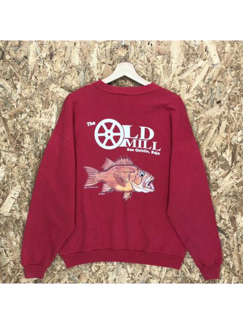 Other Designers Vintage - Vintage 90’s San Quintin Chuck Byron Art Sweatshirt