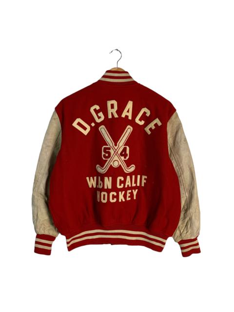 Other Designers Japanese Brand - D. Grace Calif Hockey Varsity Jacket