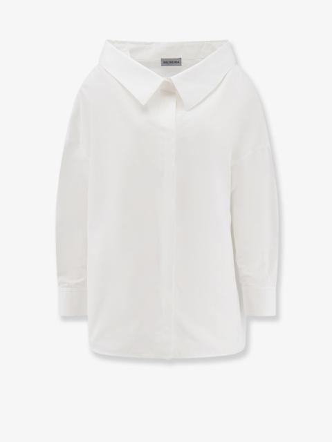 BALENCIAGA Balenciaga Stola Oversize Cotton Shirt White