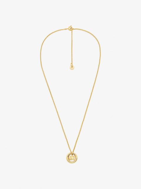 MICHAEL KORS Logo Charm Necklace