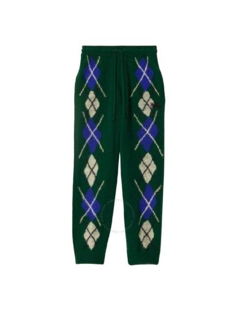 Burberry Diamond Pattern Wool Joggers