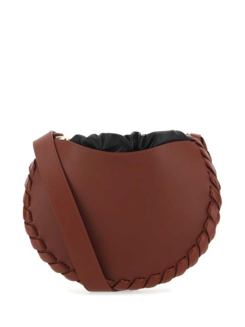 Chloé Chloe Women Brick Leather Small Mate Crossbody Bag