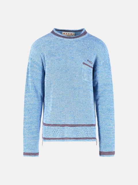 Marni LIGHT BLUE COTTON SWEATER