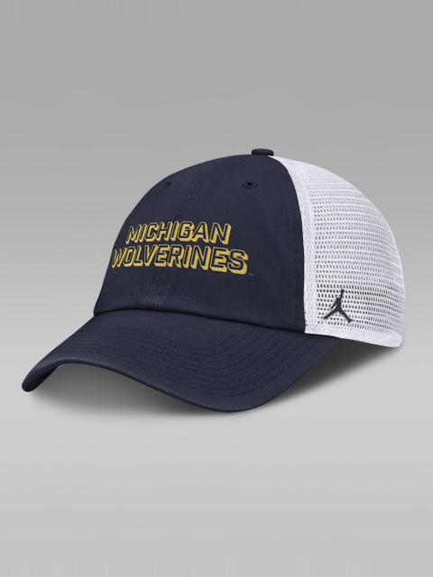 Jordan Michigan On-Field Club Gameday Men's Jordan Brand College Trucker Adjustable Hat