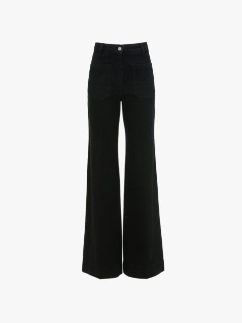 Victoria Beckham Alina Stretch Jean In Washed Black