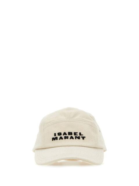 Isabel Marant Woman Malange Ivory Cotton Tedji Baseball Cap