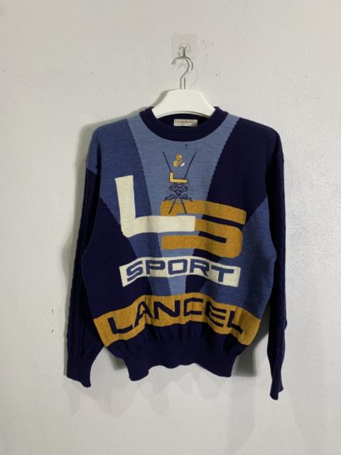 LANCEL Vintage 80’s Lancel Paris Sport Knitted Pull Over Sweatshirt