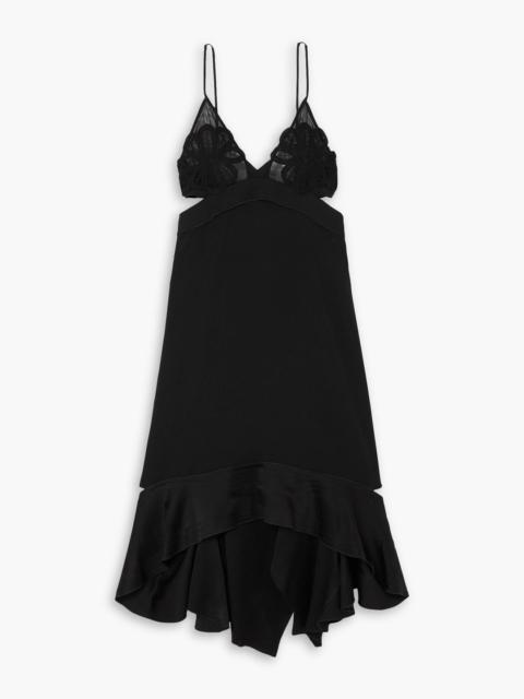 Victoria Beckham Open-back cutout crepe midi dress