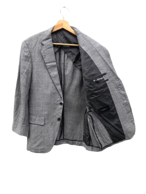 Burberry Burberry Blazers Coat Jacket Grey Striped