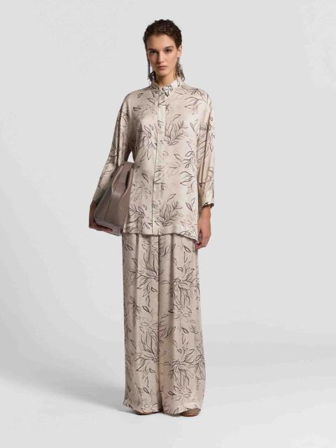 PESERICO PRINTED SATIN SHIRT