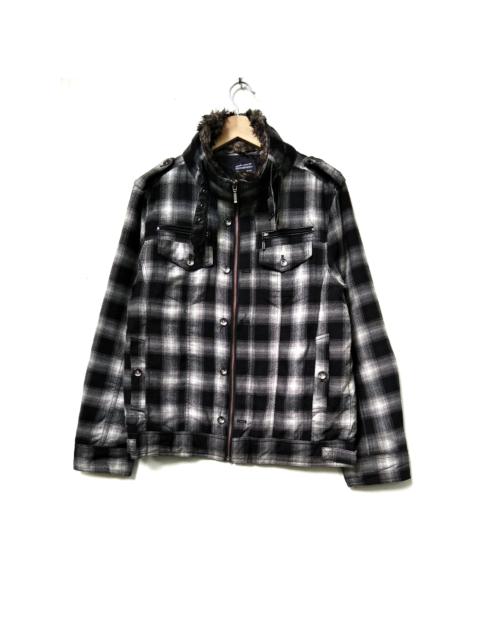 Other Designers Japanese Brand × Seditionaries × Vintage - Nice Seditionaries Square Pattern Full Zip Fur Jacket