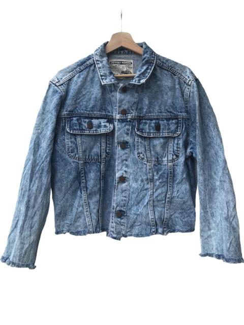 Other Designers Custom - G.L. Heart Acidwash Denim Trucker Jacket Made in Japan