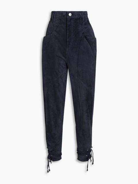 Isabel Marant Adeloisa suede tapered pants