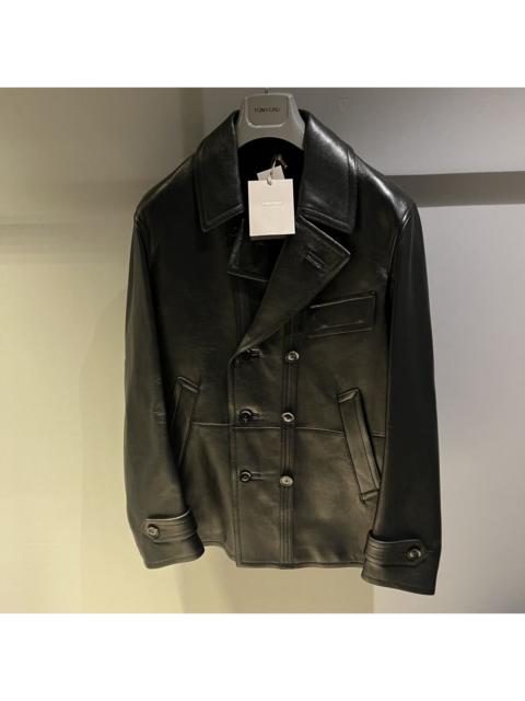 TOM FORD Tom Ford Leather Peacoat in Size 58