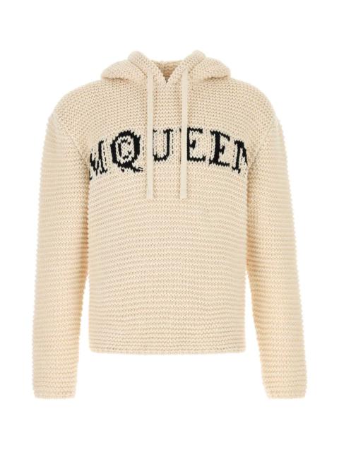 Alexander Mcqueen Men Ivory Cotton Sweatshirt