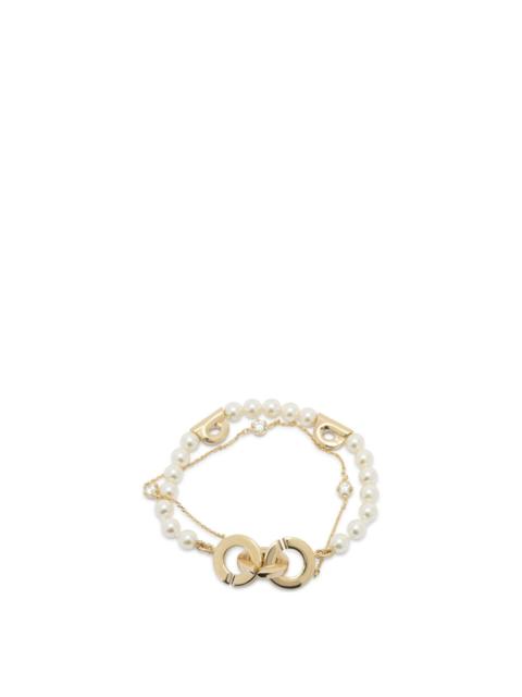 FERRAGAMO Ferragamo Double Strand Bracelet With Pearls