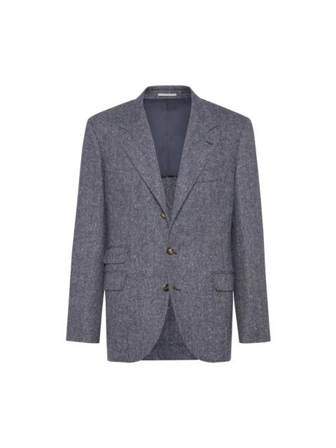 Brunello Cucinelli Brunello Cucinelli Deconstructed Cavallo blazer in Navy Blue at Nordstrom