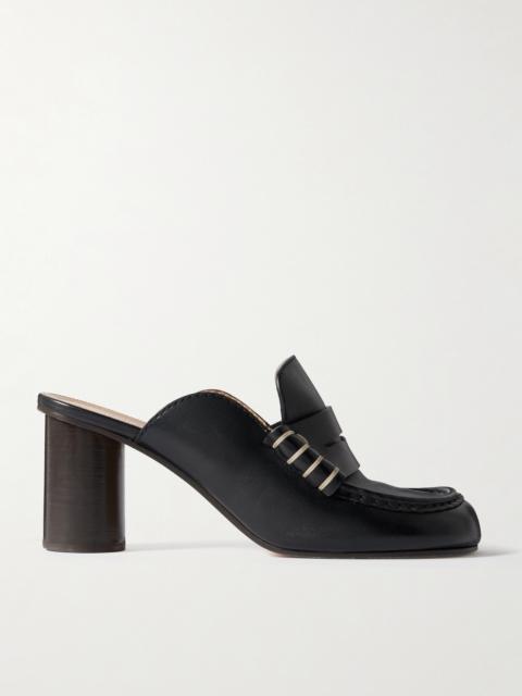 JW Anderson Loafer Whipstitched Leather Mules