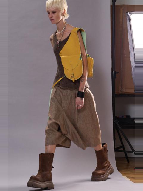 R13 JUMBO TAILORED SHORT