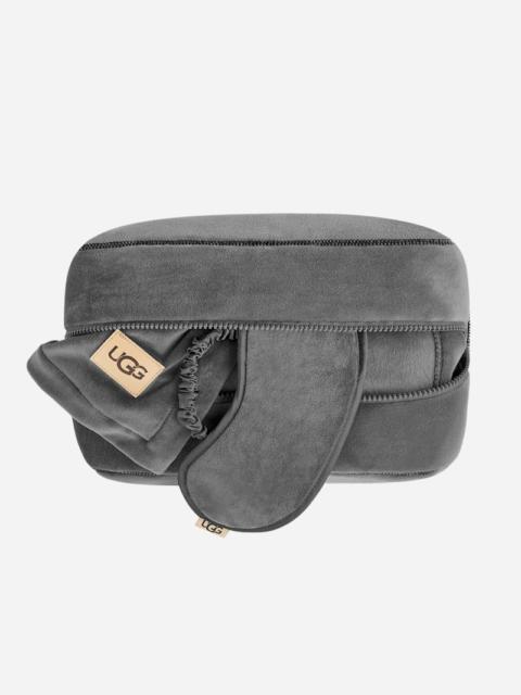 UGG ® Raegen Travel Set Polyester Blankets in Charcoal