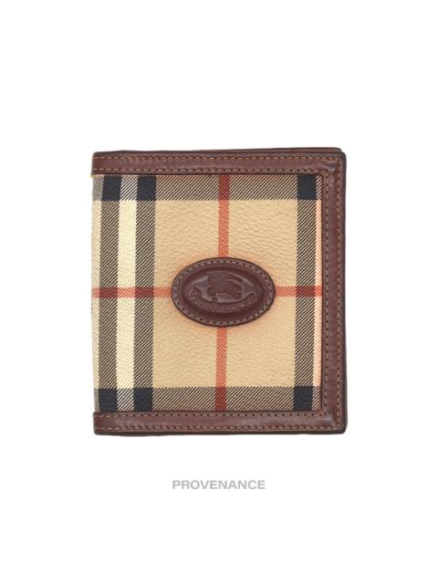 Burberry Burberry ID Bifold Wallet - Nova Haymarket Check Brown
