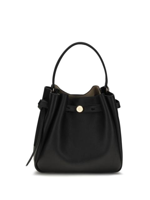 TORY BURCH Tory Burch Romy Hammered Leather Bucket Bag Black