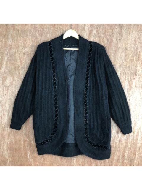 Other Designers Cardigan - Japan BLack knitwear vintage Cardigan #c476