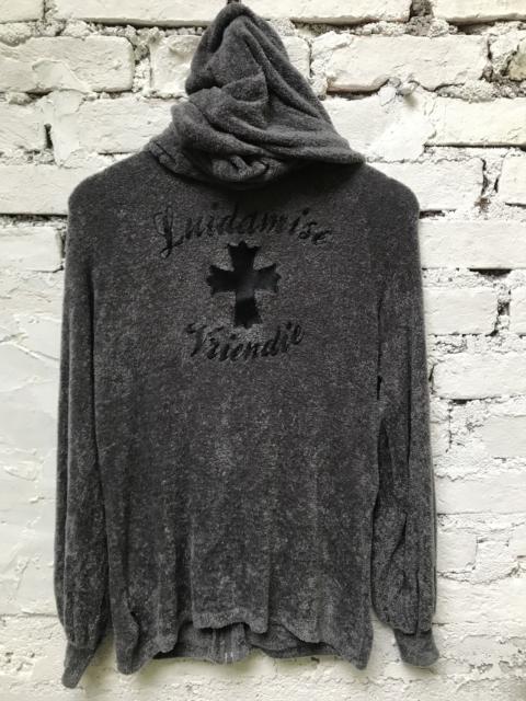 Other Designers Japanese Brand - Back Distressed Fleece ChRome Hearts Isnpire Hoodie