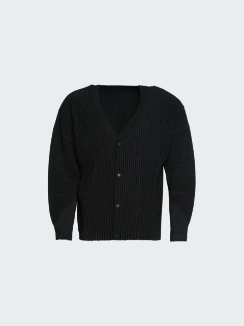 ISSEY MIYAKE Pleated Cardigan Black