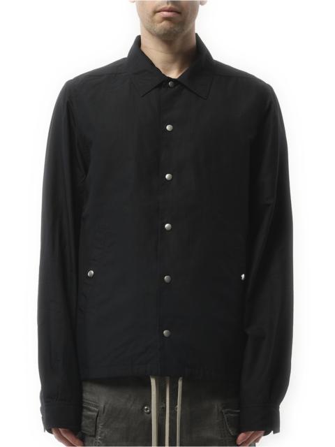 Rick Owens DRKSHDW Snapfront Nylon Jacket in Black