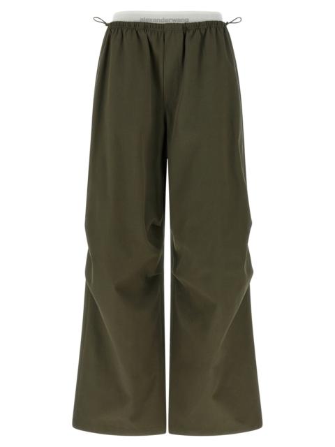 Alexander Wang Alexander Wang Women Double Layer Waist Trousers