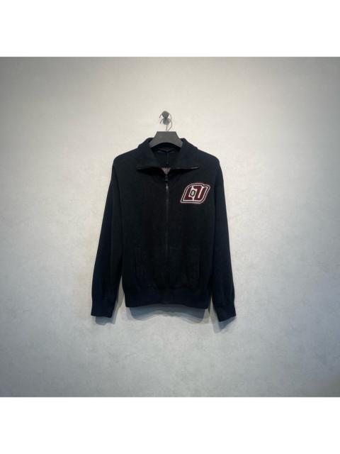 Louis Vuitton Louis Vuitton logo jacquard zip-up sweater/cardigan