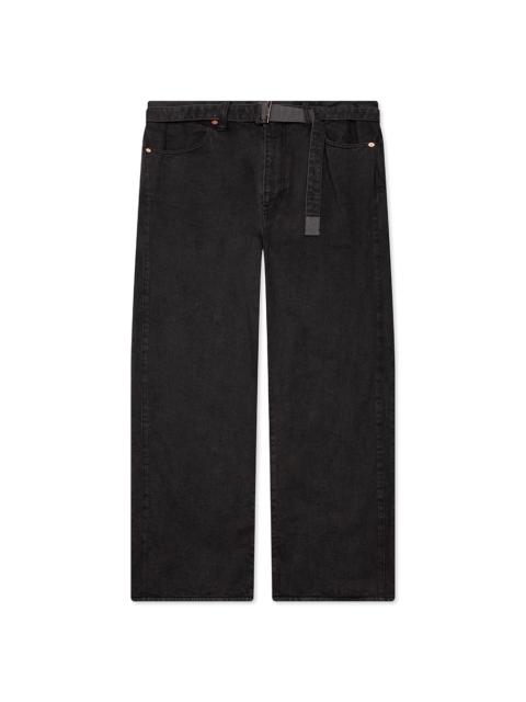 sacai BELTED JEANS - GRAY