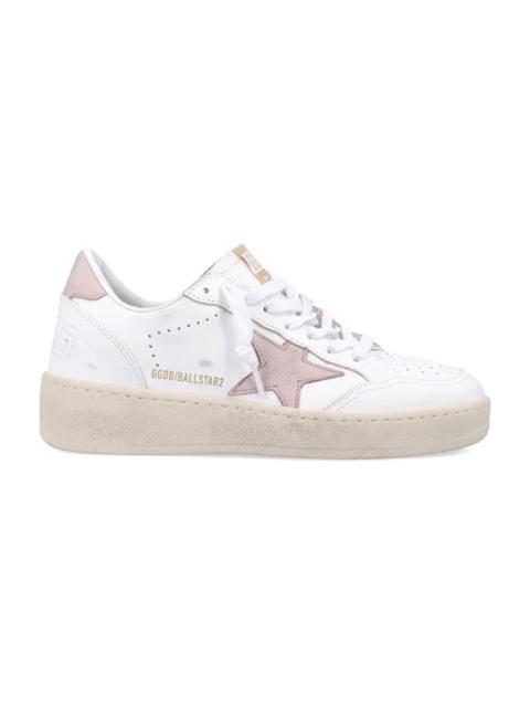 Golden Goose 'ball Star 2' White Leather Sneakers