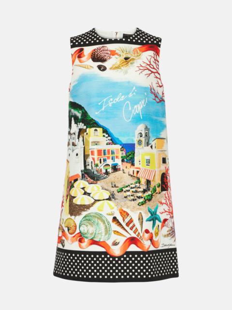 Dolce & Gabbana Capri printed cotton minidress