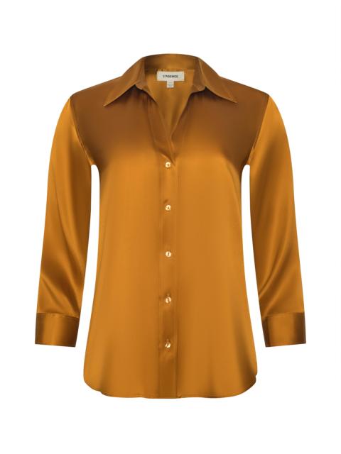 L'AGENCE Dani Silk Blouse