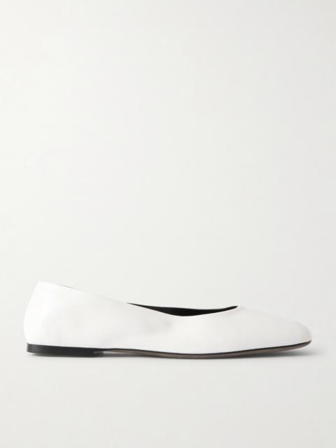 The Row Leather Ballet Flats