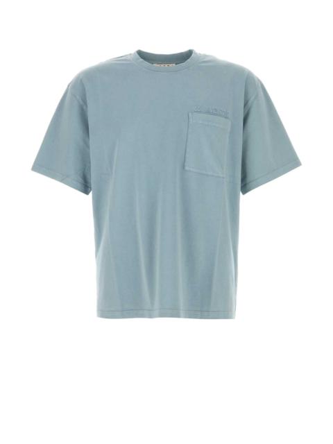 Marni Marni Men Powder Blue Cotton T-Shirt