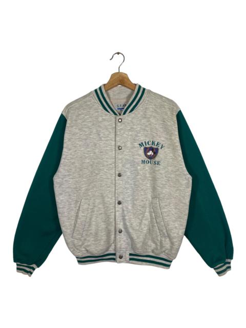 Other Designers Vintage - Vintage 90s Mickey Mouse Varsity Jacket Button S Size