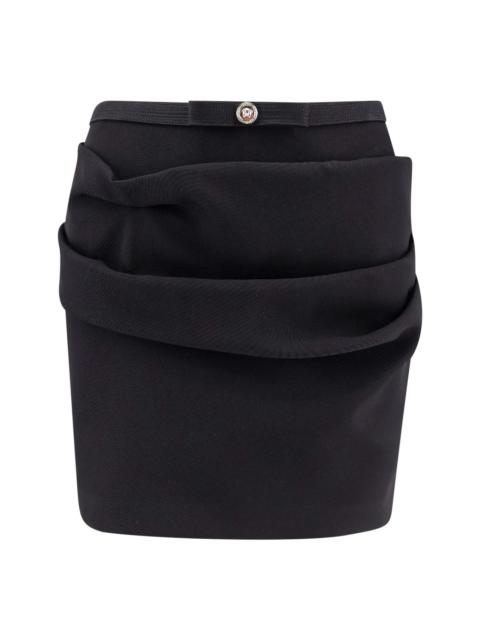VERSACE Responsible Wool Mini Skirt With Medusa Detail