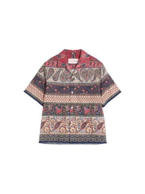 Valentino Voyage Imaginaire-print bowling shirt