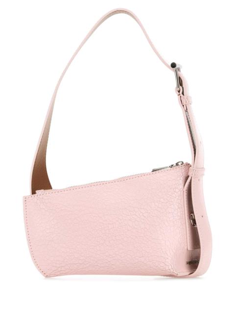 Alexander Mcqueen Women Pink Leather Sling T-Bar Crossbody Bag