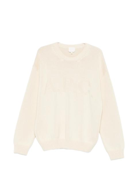 A.P.C. A.p.c. Logo-detail Crew-neck Sweater