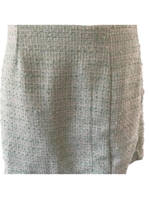 Other Designers Women's Green and White Skirt