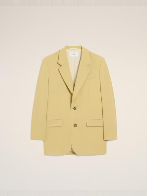 AMI Paris GREEN WOOL LOOSE DOUBLE BREASTED JACKET