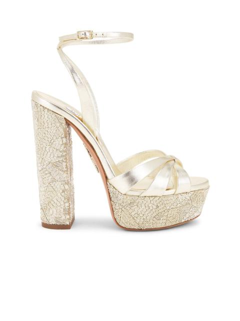 AQUAZZURA La Nuit 140 Plateau Sandal