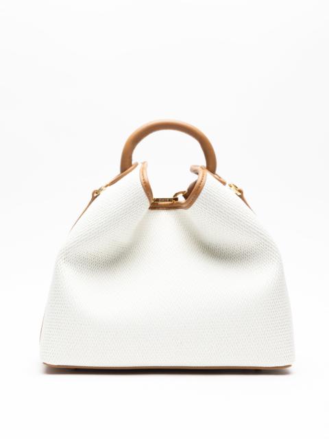Elleme Raisin Raffia White/Caramel